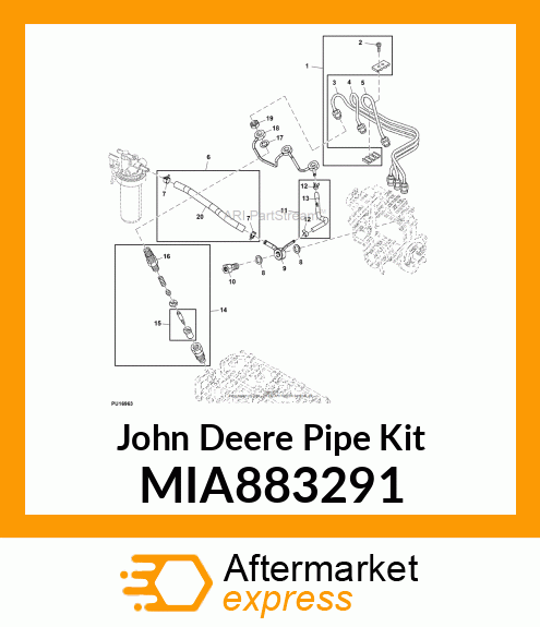 PIPE ASSY, INJ. NO3 MIA883291