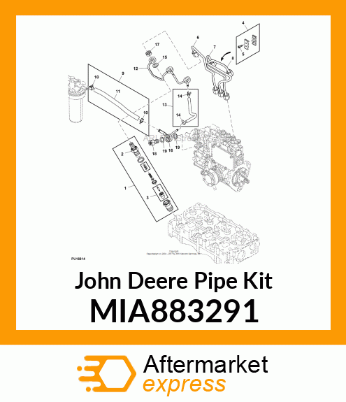 PIPE ASSY, INJ. NO3 MIA883291