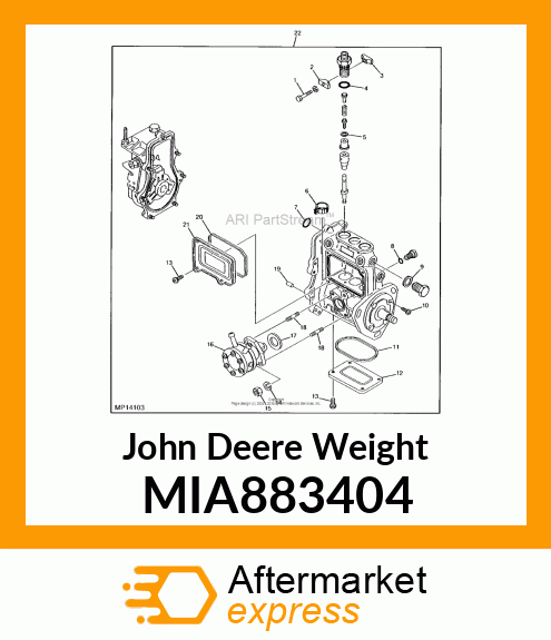 WEIGHT ASSY MIA883404