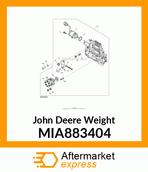 WEIGHT ASSY MIA883404