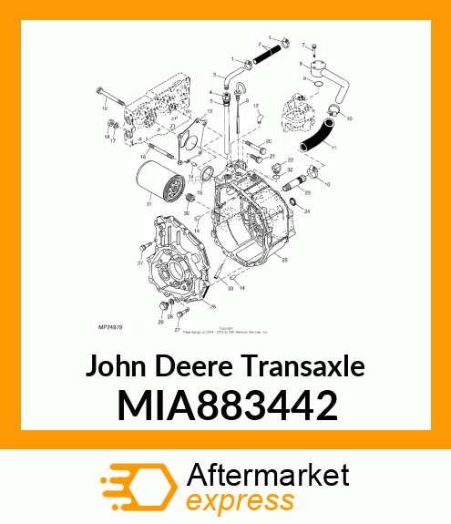 TRANSAXLE, HST KIT MIA883442