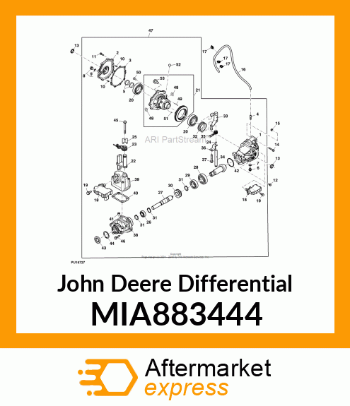 DIFFERENTIAL ASSY MIA883444