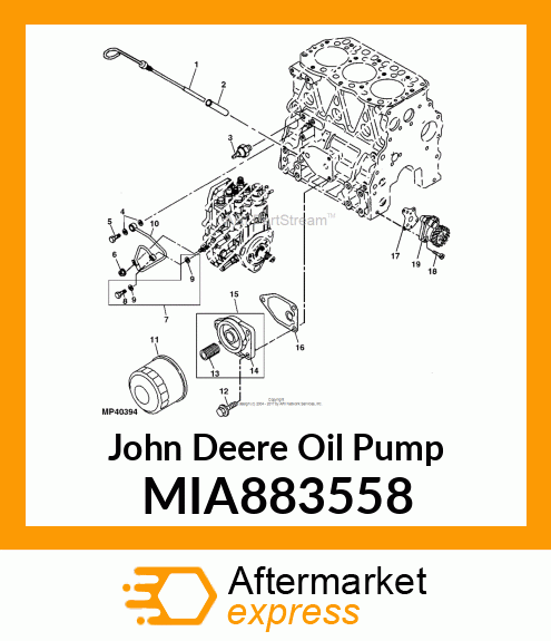 PUMP ASSY, LUB OIL MIA883558