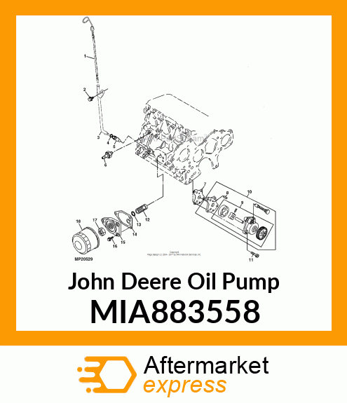 PUMP ASSY, LUB OIL MIA883558