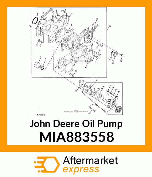 PUMP ASSY, LUB OIL MIA883558