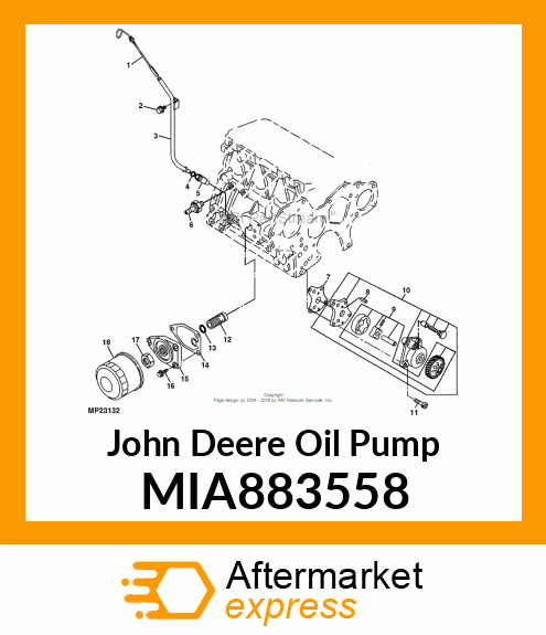 PUMP ASSY, LUB OIL MIA883558