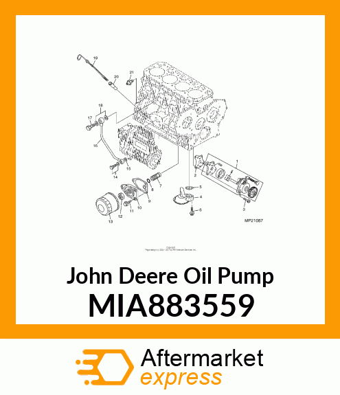 PUMP ASSY, LUB OIL MIA883559