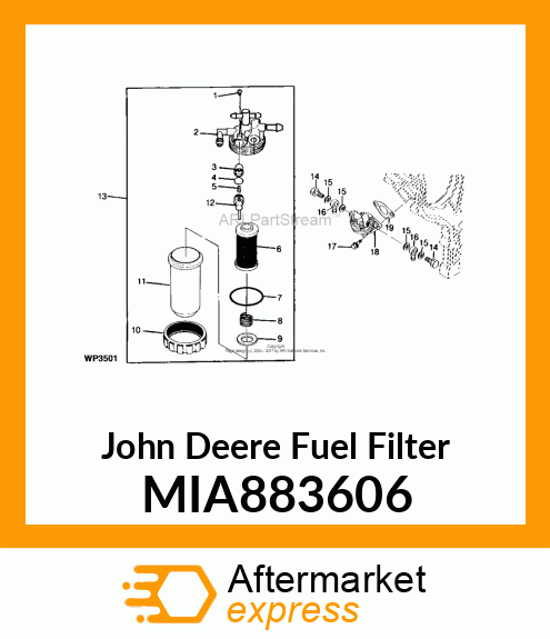 FUEL FILTER MIA883606