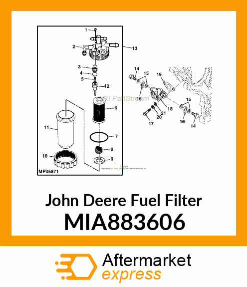 FUEL FILTER MIA883606