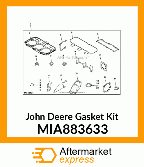 GASKET KIT MIA883633