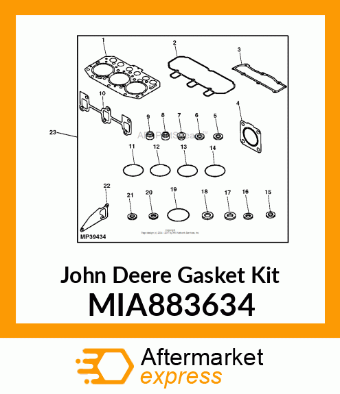 GASKET KIT MIA883634