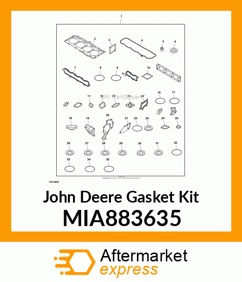 GASKET KIT MIA883635