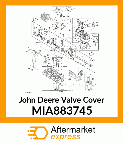 VALVE COVER, CYLINDER HEAD MIA883745