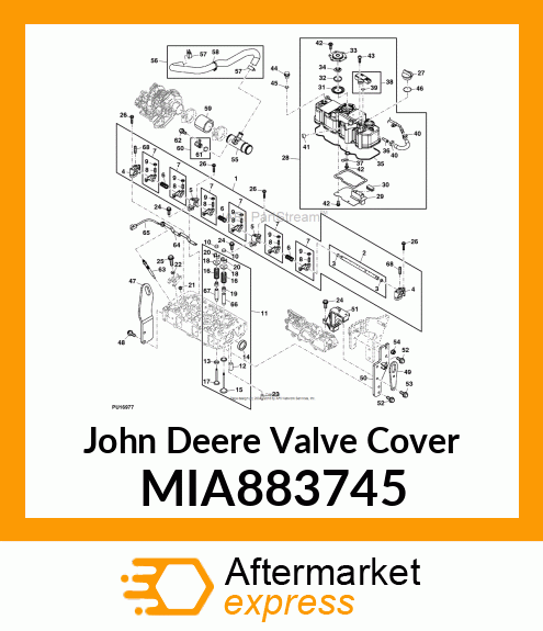 VALVE COVER, CYLINDER HEAD MIA883745