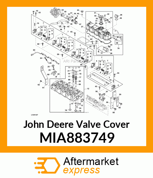 VALVE COVER MIA883749