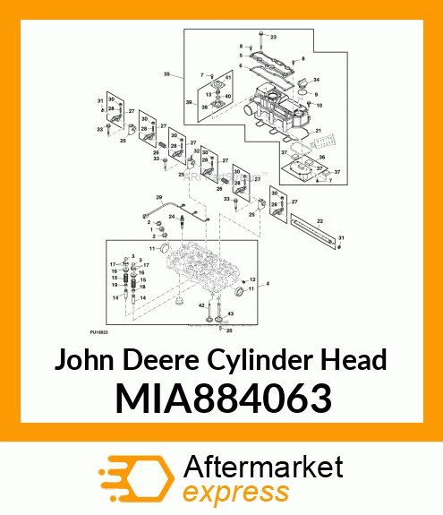 HEAD ASSY, CYLINDER MIA884063