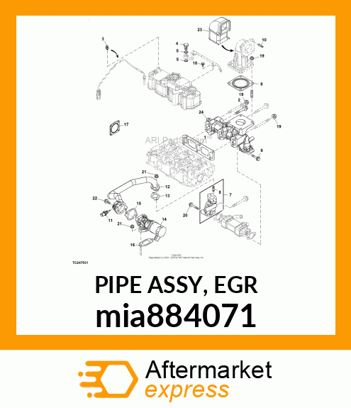 PIPE ASSY, EGR mia884071