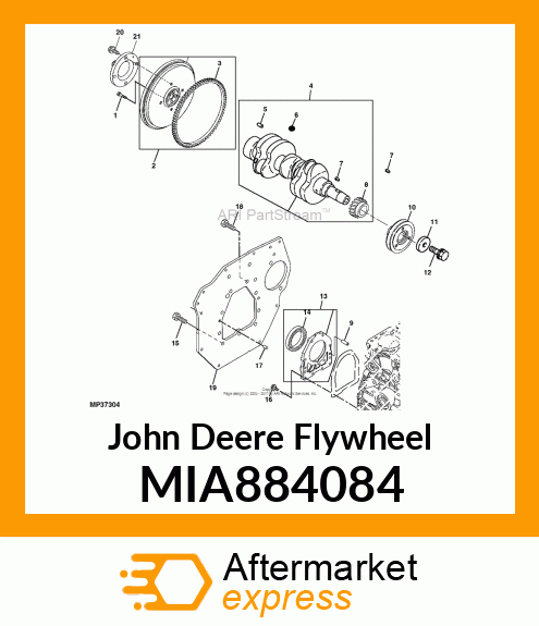 FLYWHEEL ASSY MIA884084