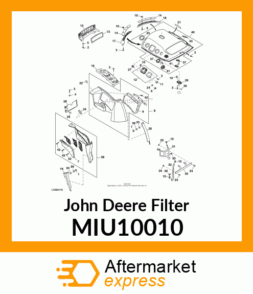 FILTER, FRESH AIR, CAB MIU10010