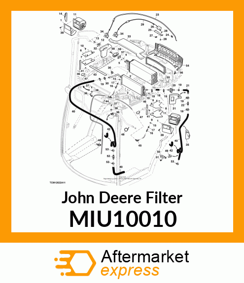 FILTER, FRESH AIR, CAB MIU10010