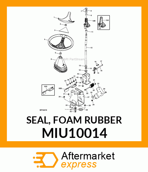 SEAL, FOAM RUBBER MIU10014