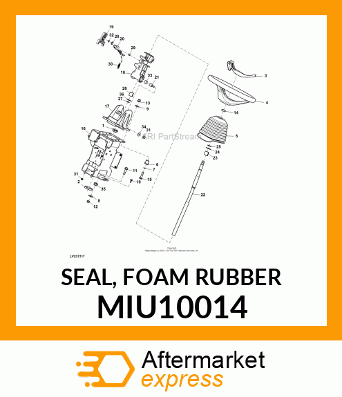 SEAL, FOAM RUBBER MIU10014