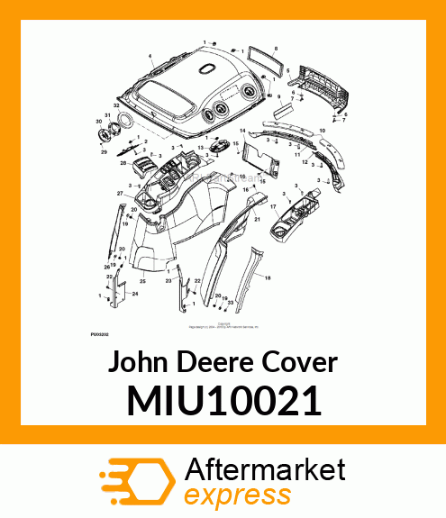 COVER, DUST TRAY MIU10021