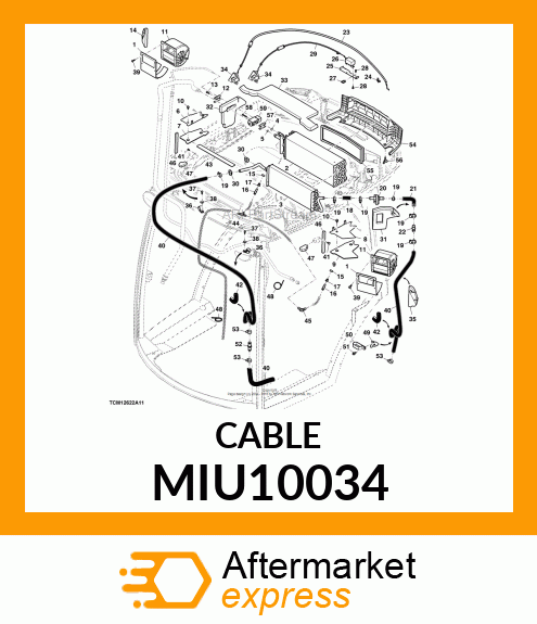 CABLE, CONTROL HEATER VALVE MIU10034