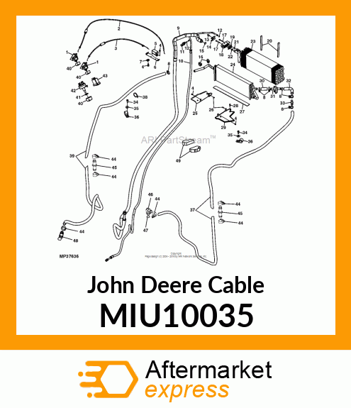 CABLE CONTROL, THERMOSTAT MIU10035