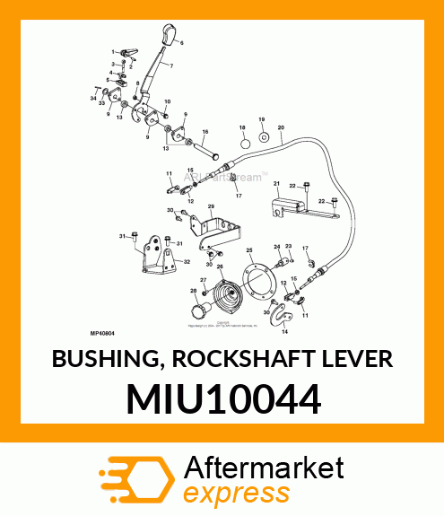 BUSHING, ROCKSHAFT LEVER MIU10044