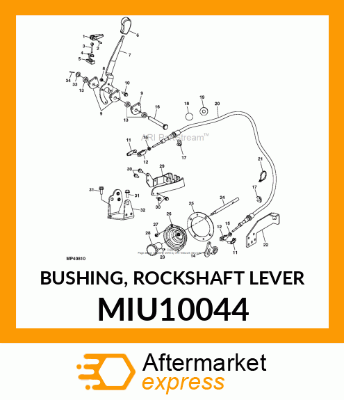 BUSHING, ROCKSHAFT LEVER MIU10044