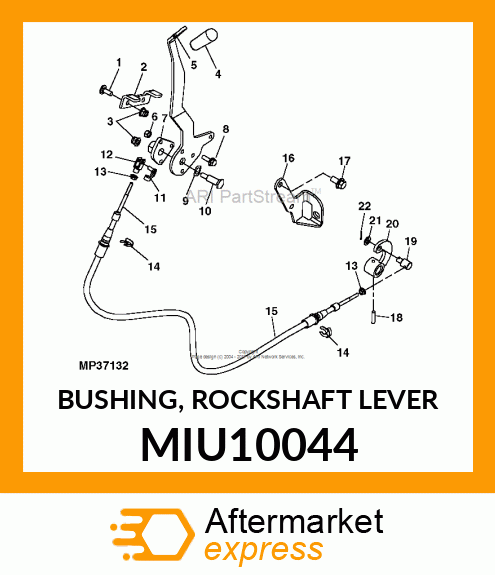 BUSHING, ROCKSHAFT LEVER MIU10044