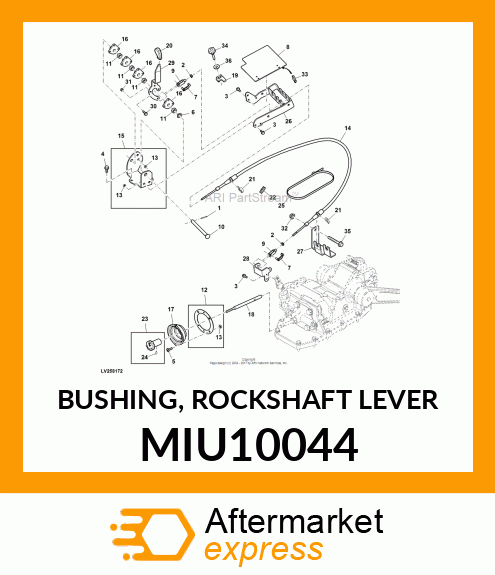 BUSHING, ROCKSHAFT LEVER MIU10044