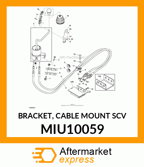 BRACKET, CABLE MOUNT SCV MIU10059