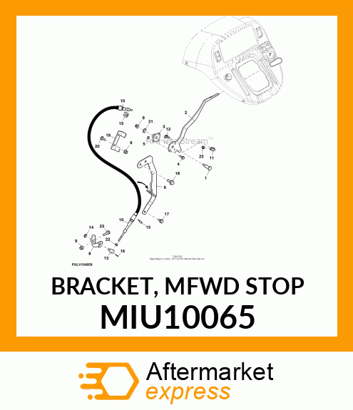 BRACKET, MFWD STOP MIU10065