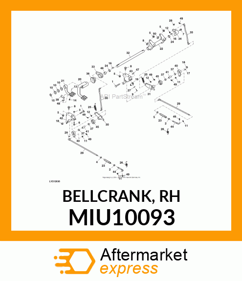 BELLCRANK, RH MIU10093