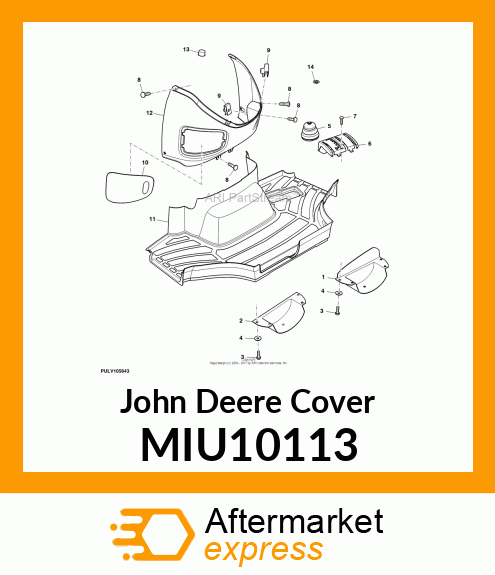 COVER, RH OPERATOR POD MIU10113