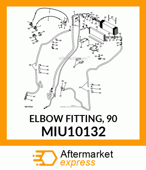 ELBOW FITTING, 90 MIU10132