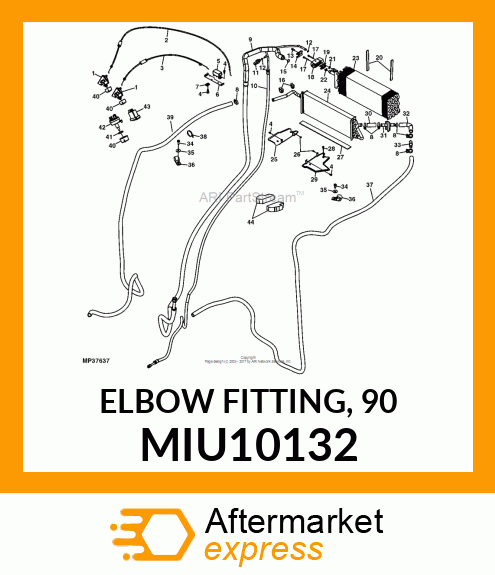 ELBOW FITTING, 90 MIU10132