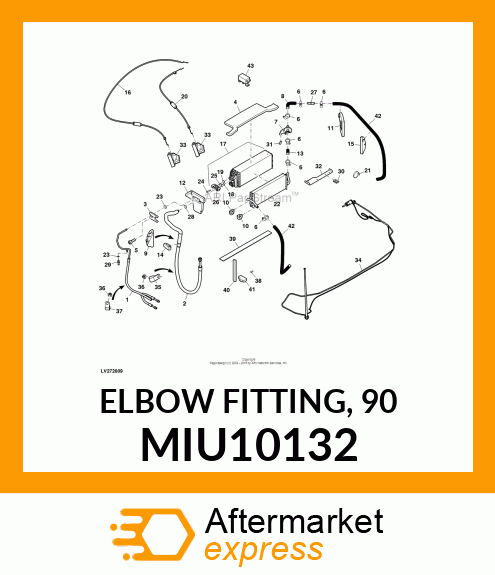 ELBOW FITTING, 90 MIU10132