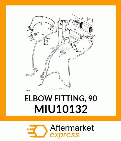 ELBOW FITTING, 90 MIU10132