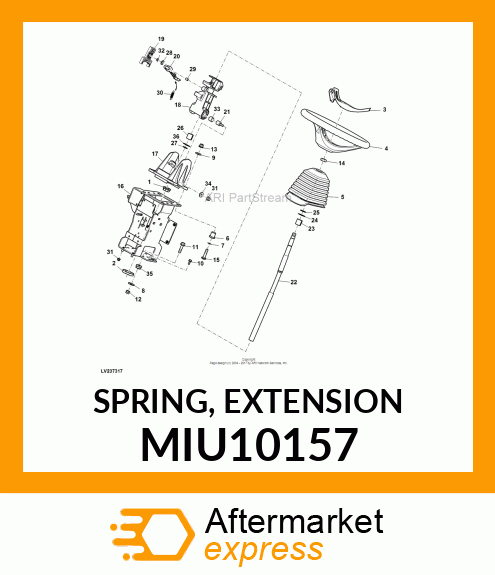 SPRING, EXTENSION MIU10157