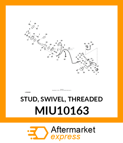 STUD, SWIVEL, THREADED MIU10163