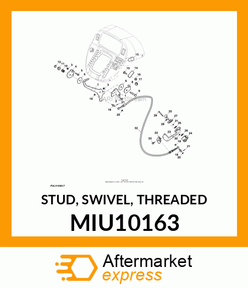 STUD, SWIVEL, THREADED MIU10163