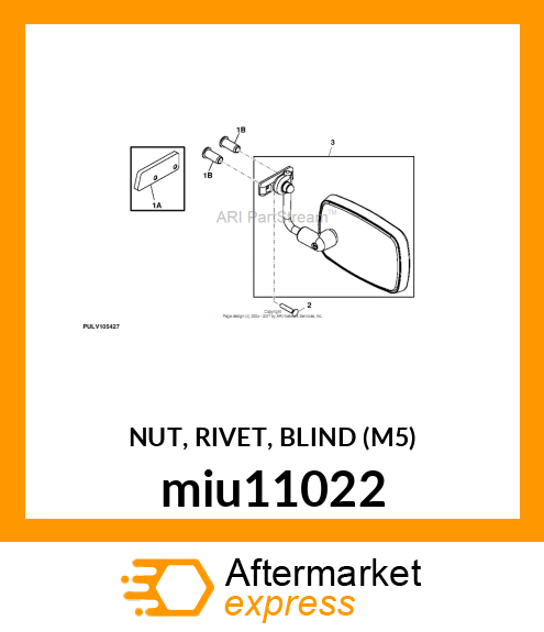 NUT, RIVET, BLIND (M5) miu11022