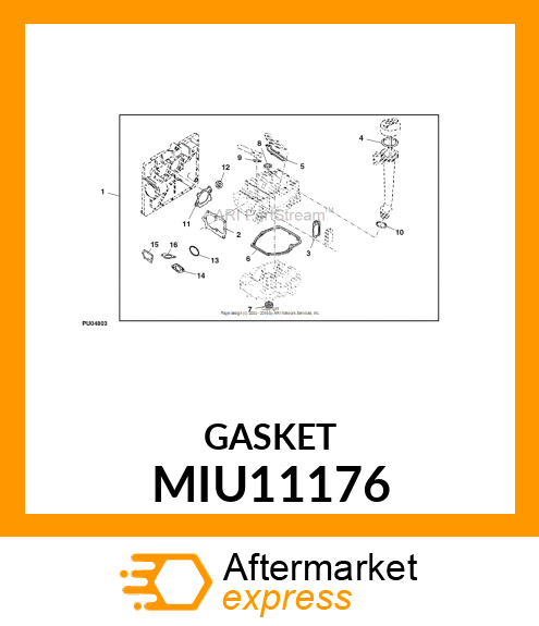 GASKET BREATHER MIU11176