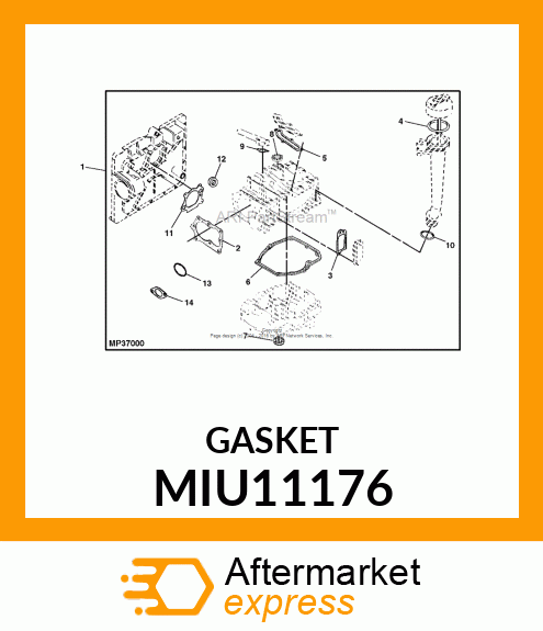 GASKET BREATHER MIU11176