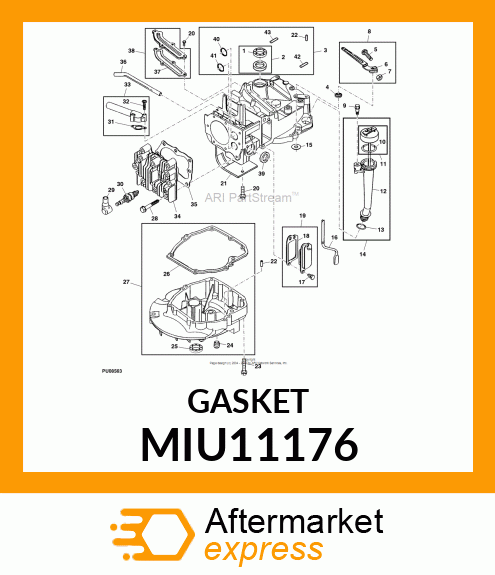 GASKET BREATHER MIU11176