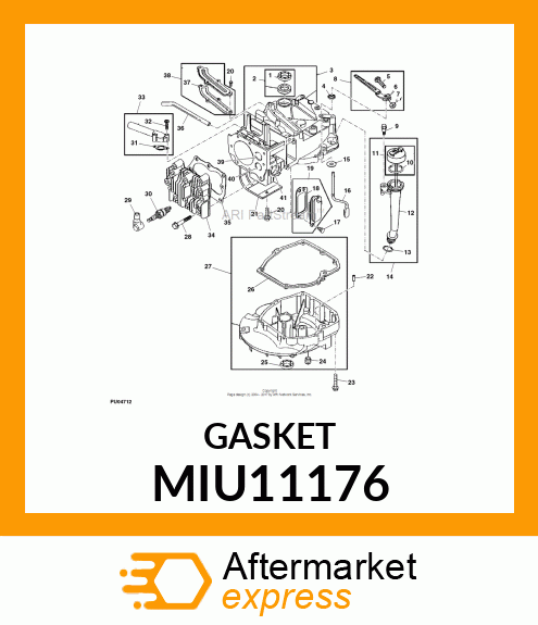 GASKET BREATHER MIU11176