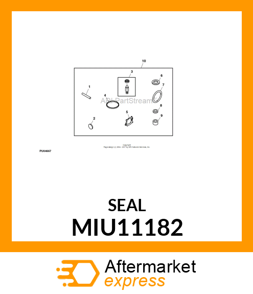 SEAL CHOKE/THROTTLE SHAFT MIU11182